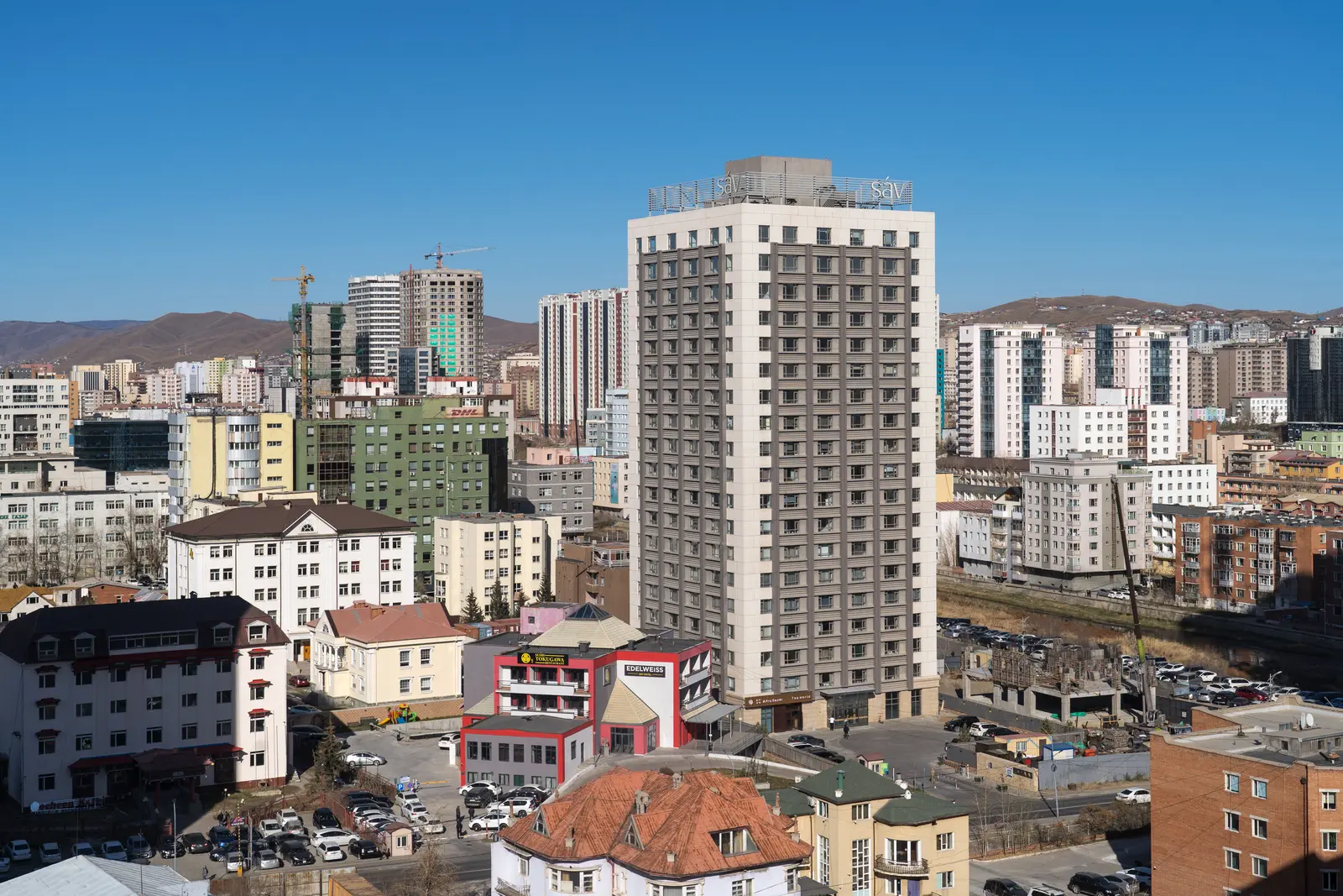 Vue générale d’Oulan-Bator, capitale de la Mongolie
