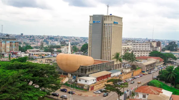Vue générale de Yaoundé, capitale du Cameroun