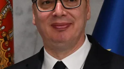 Le président serbe Aleksandar Vučić en 2025