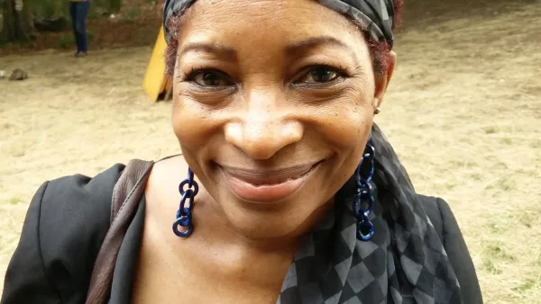 Portrait de Bonnie Greer au Byline Festival en 2017