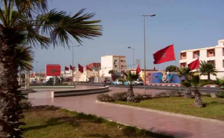 Vue de la ville de Dakhla, dans le sud du Maroc