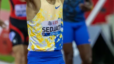 Djamel Sedjati lors du 800 m du Weltklasse Zürich 2026