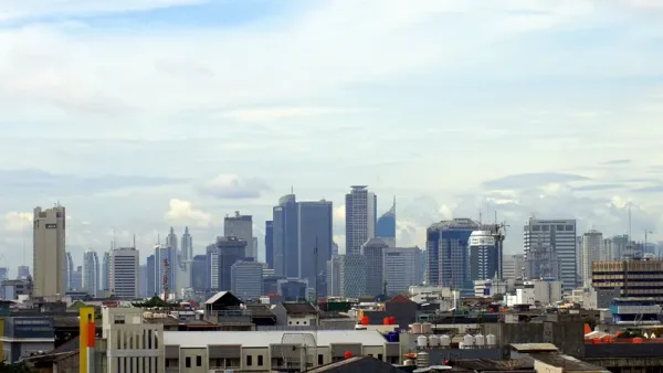 Vue générale du centre-ville de Jakarta, capitale de l’Indonésie