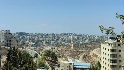Vue generale de la ville de Ramallah, en Cisjordanie