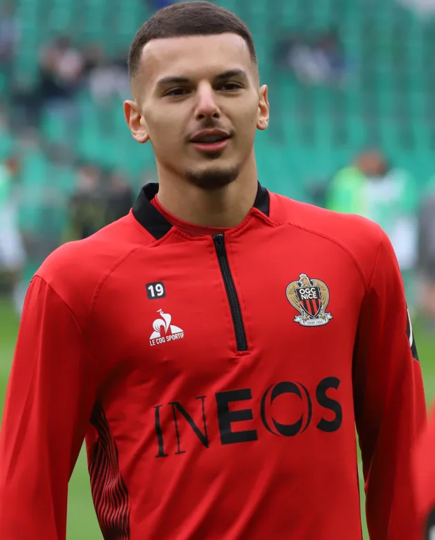 Badredine Bouanani avec Nice en mars 2025 — photo d’archives