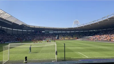 Tribune du MKM Stadium, stade de Hull City — photo d’illustration