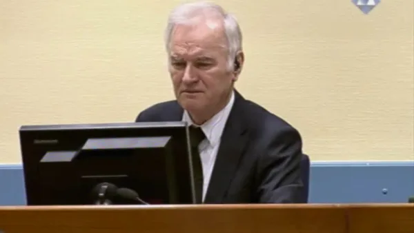 Ratko Mladić devant le TPIY en mai 2014 — photo d’archives