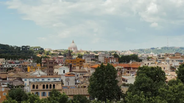 Vue panoramique de Rome, capitale de l'Italie