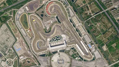 Vue satellite du Shanghai International Circuit, théâtre de la manche China GT