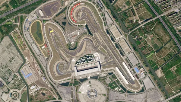 Vue satellite du Shanghai International Circuit, théâtre de la manche China GT