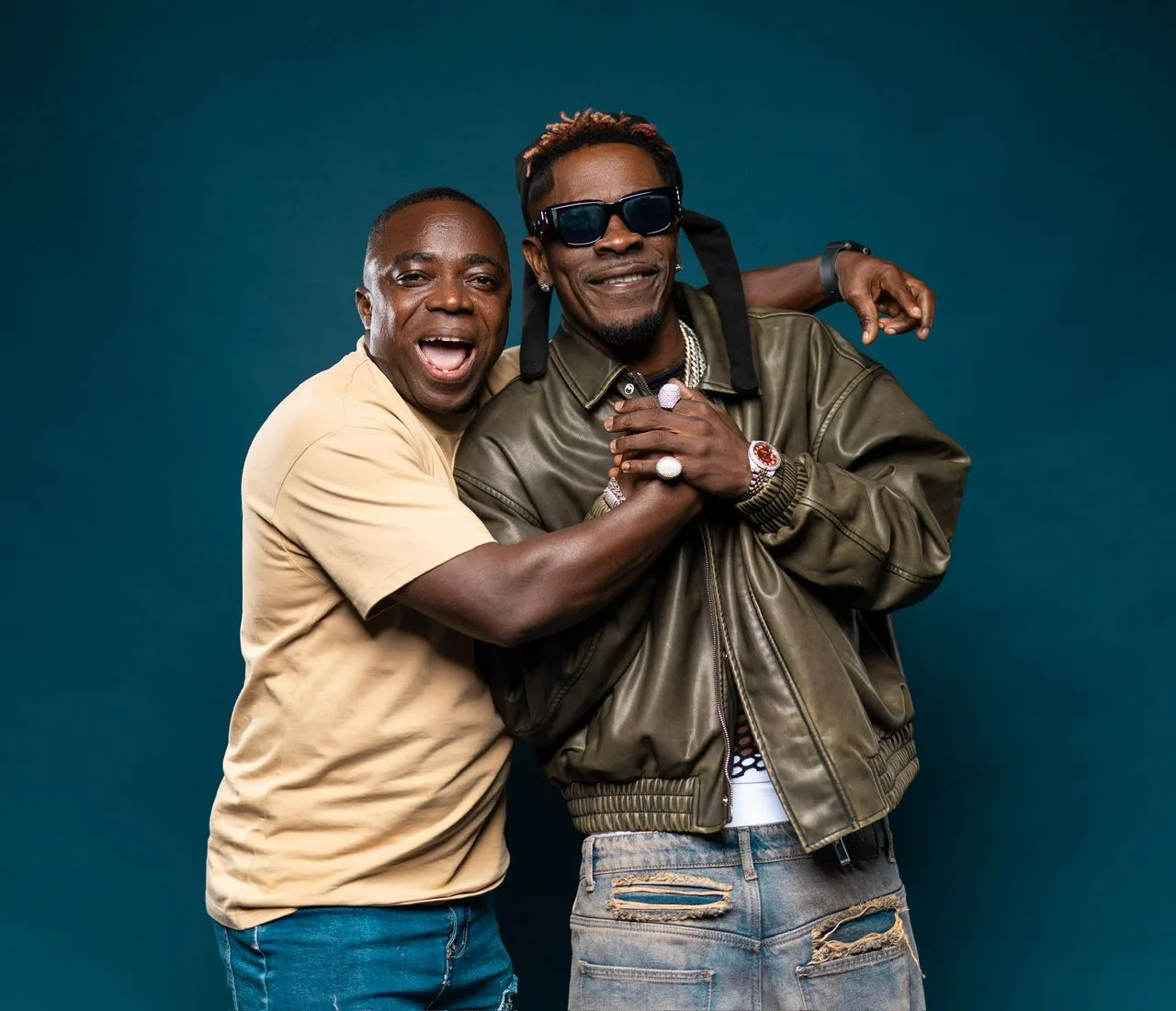 Shatta Wale avec son manager Sammy Flex