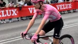 Le cycliste slovene Tadej Pogacar en maillot rose lors du Giro d'Italia 2024
