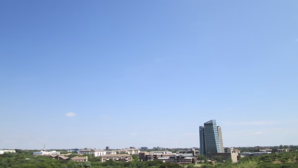 Vue panoramique de Gaborone, capitale du Botswana